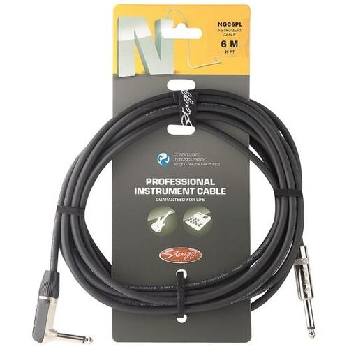 Stagg 6m Right Angle N series Jack Cable